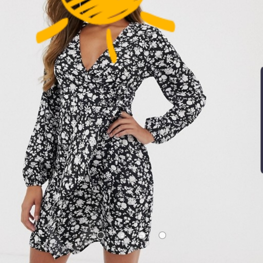 Misguided wrap dress